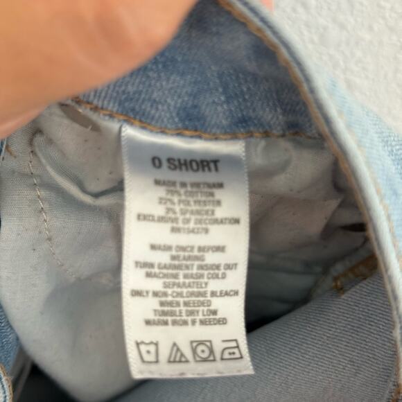 Aeropostale Light Blue Distressed Women Jeans size 0 short - Picture 5 of 5